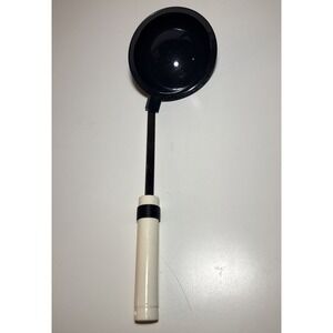Vintage PEDRINI Ladle From Italy With White Handle Very Good Condition